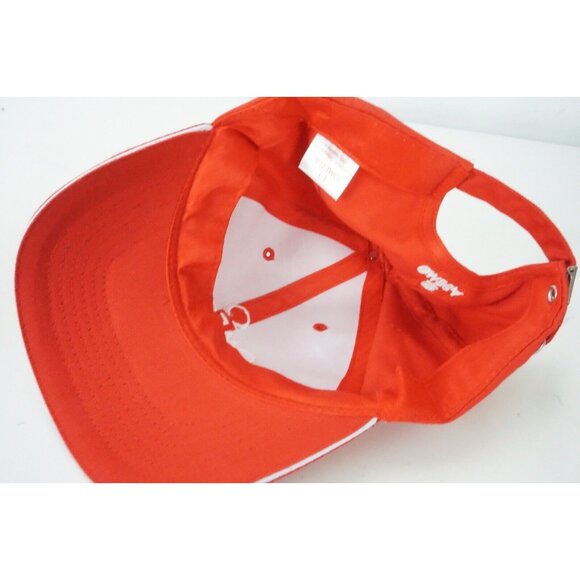 Omega Cherry Red Logo Watch Collector Cotton Blend Baseball Hat Adjustable - Picture 6 of 7